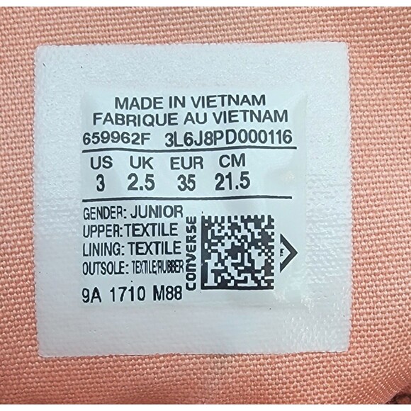 Girls’ Camo Converse Chuck Taylor Hi Tops Size 3 - Picture 14 of 14